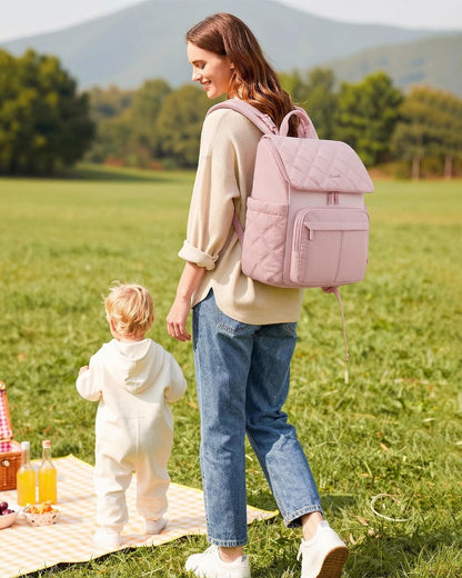 Diaper Bag Backpack With Large Capacity Cup Pocket