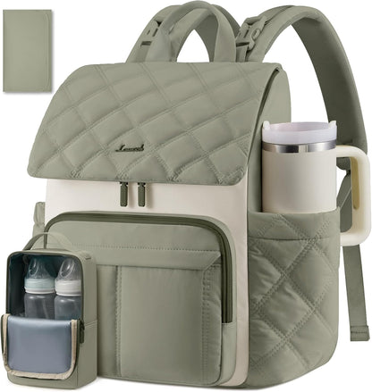 Diaper Bag Backpack With Large Capacity Cup Pocket