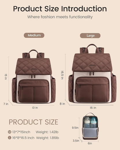 Diaper Bag Backpack With Large Capacity Cup Pocket