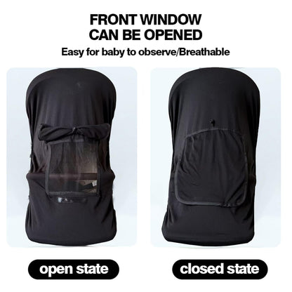 Universal Baby Stroller Sun Shade UPF50+ Stroller Shade Extender Cover Breathable Car Seat Sun Shade Cover Buggy Sun Shield with Skylight/Viewing Window for Pushchairs Carrycots Travel Strollers