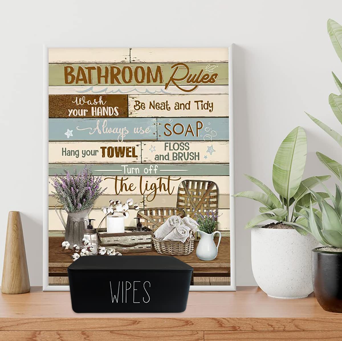 Baby Wipes Dispenser Bathroom Decor,7.28" L * 4.80" W * 2.75" H