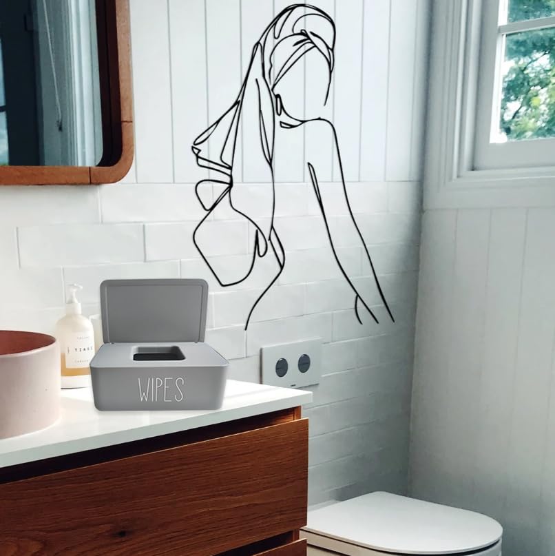Baby Wipes Dispenser Bathroom Decor,7.28" L * 4.80" W * 2.75" H
