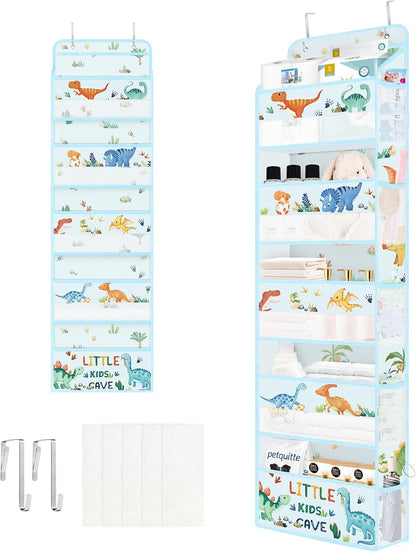 Dinosaur Over the Door Organizer Diaper Toy Nursery Hanging Shelf