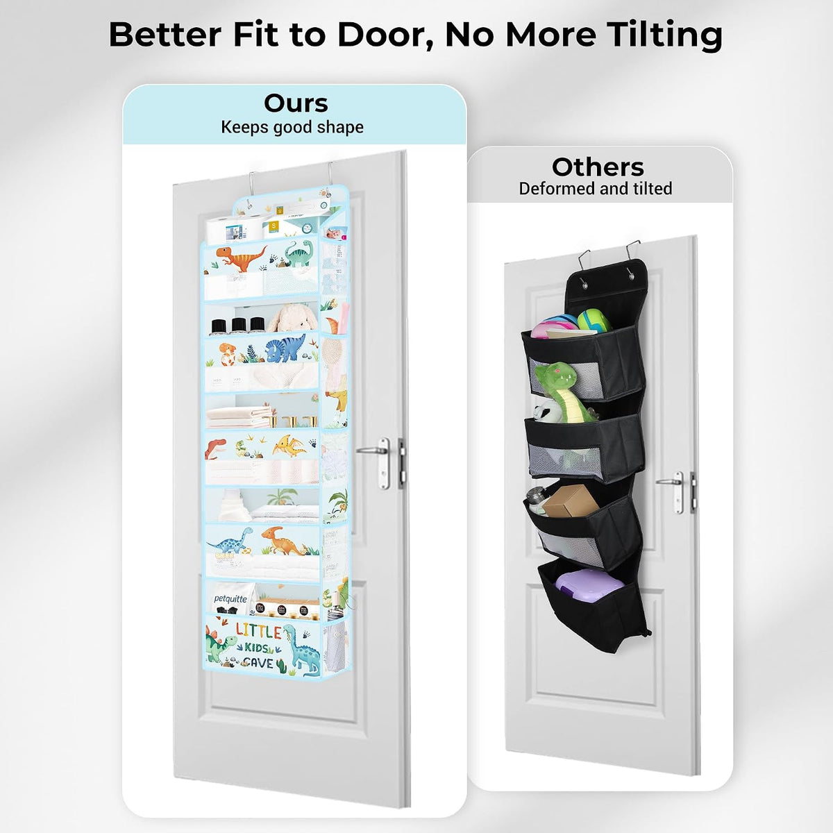Dinosaur Over the Door Organizer Diaper Toy Nursery Hanging Shelf
