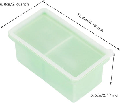 Ice Cube Trays for Freezer, Silicone Easy-Release Flexible Stackable Ice Trays for Freezer with Lid,Durable Reusable Dishwasher Safe Ice Tray for Soup Coffee Whiskey Drinks Food Cocktail