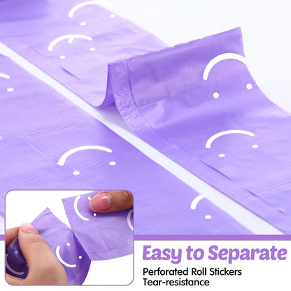 1500 Count Diaper Disposable Bags for Baby Diaper Sacks Baby Powder Scent Disposal or Pet Waste Bags, 100 Rolls(Purple)