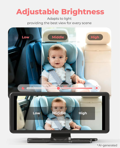 BM5PRO Dual Baby Car Camera, 7.2" 1080P Monitor