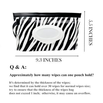 Portable Wet Wipe Pouch, Reusable Refillable Travel Wipes Holder & Case, Lightweight Flushable Diaper Wipes Container for Baby (3 Pack)