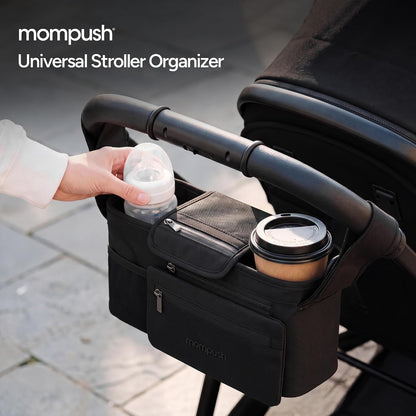 Universal Stroller Organizer Caddy with Insulated Cup Holder