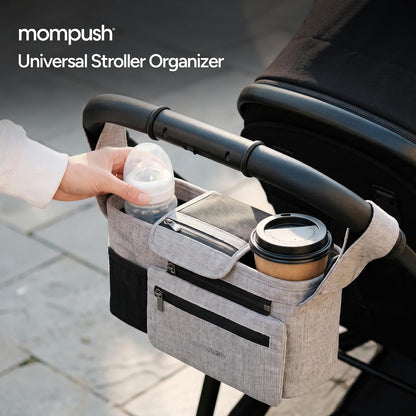 Universal Stroller Organizer Caddy with Insulated Cup Holder