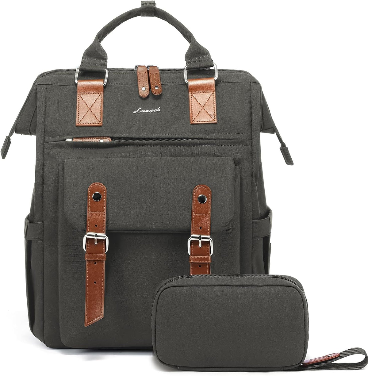 Laptop Backpack for Women with Giant Tumbler Holder Pocket,15.6 inch Waterproof Travel Backpack Purse Computer Laptop Bag