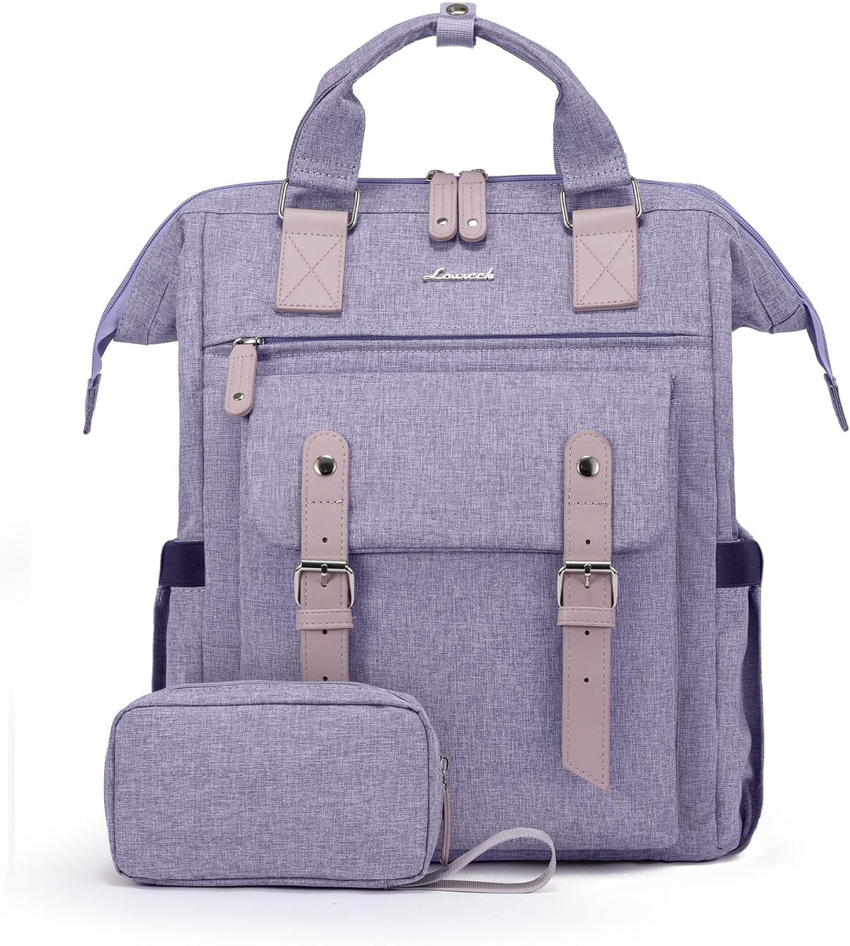 Laptop Backpack for Women with Giant Tumbler Holder Pocket,15.6 inch Waterproof Travel Backpack Purse Computer Laptop Bag