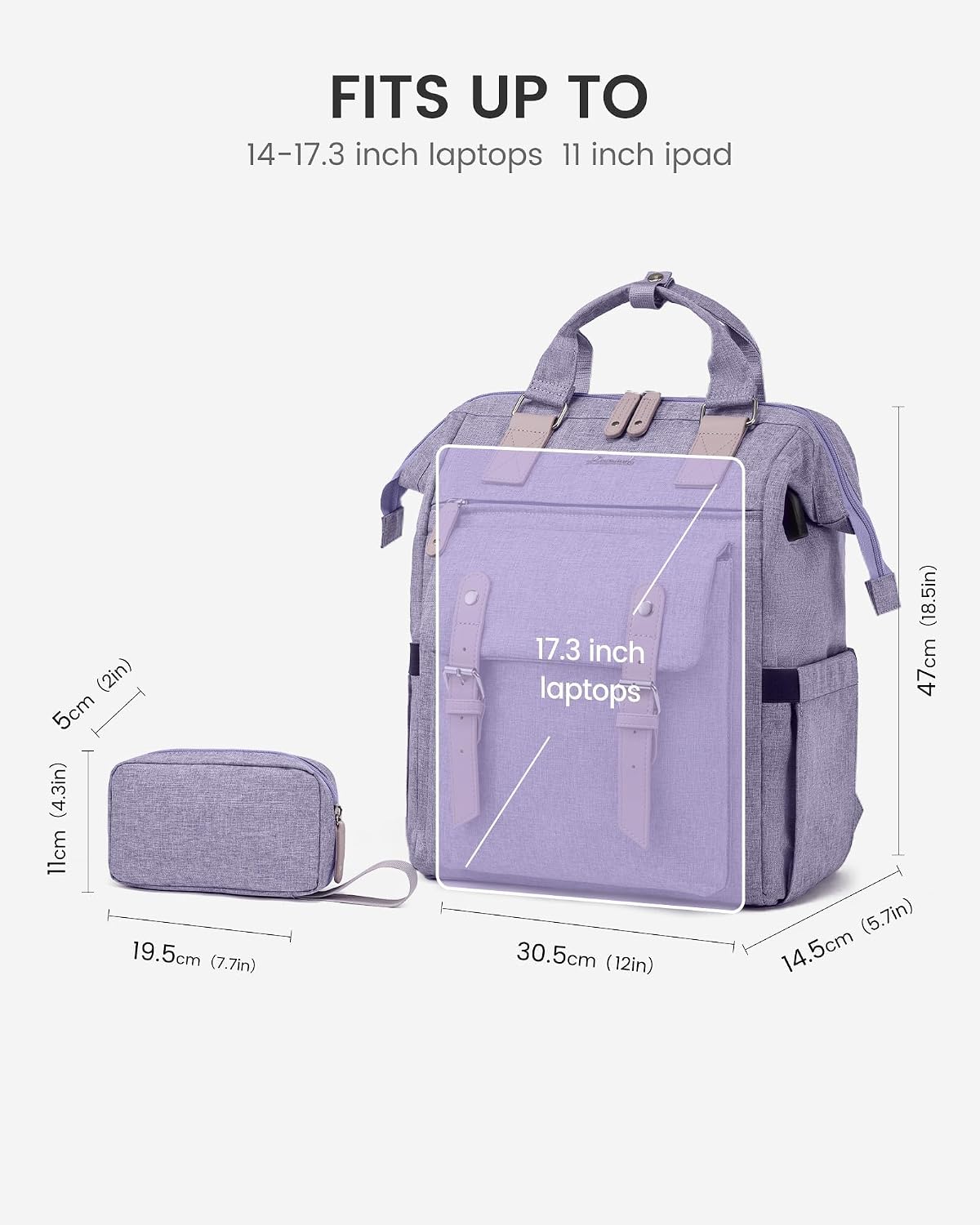 Laptop Backpack for Women with Giant Tumbler Holder Pocket,15.6 inch Waterproof Travel Backpack Purse Computer Laptop Bag