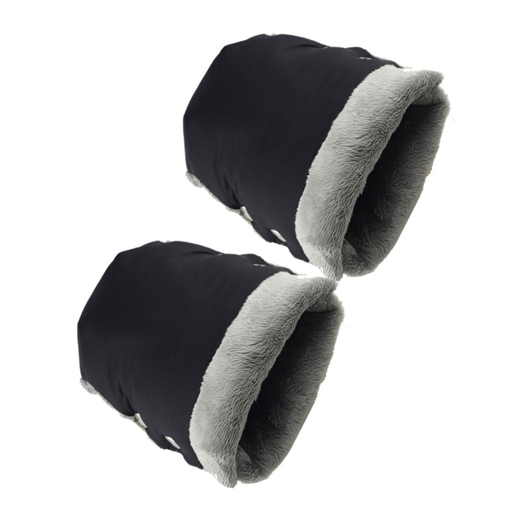 Stroller Hand Muff Mittens for Pram Universal Pushchair Hand Warmer Gloves Splashproof Handmuffs for Cold Weather (Gray)