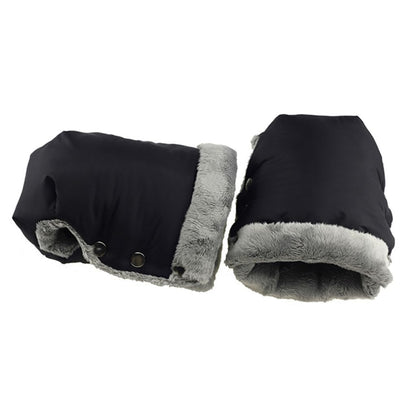 Stroller Hand Muff Mittens for Pram Universal Pushchair Hand Warmer Gloves Splashproof Handmuffs for Cold Weather (Gray)