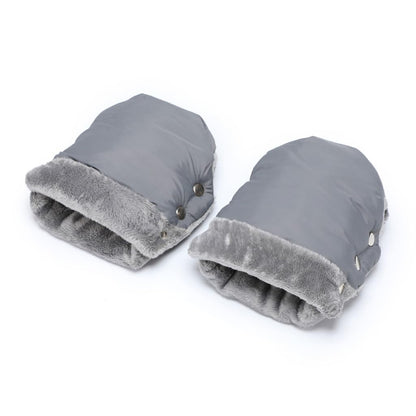 Stroller Hand Muff Mittens for Pram Universal Pushchair Hand Warmer Gloves Splashproof Handmuffs for Cold Weather (Gray)