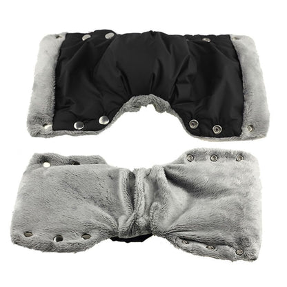 Stroller Hand Muff Mittens for Pram Universal Pushchair Hand Warmer Gloves Splashproof Handmuffs for Cold Weather (Gray)