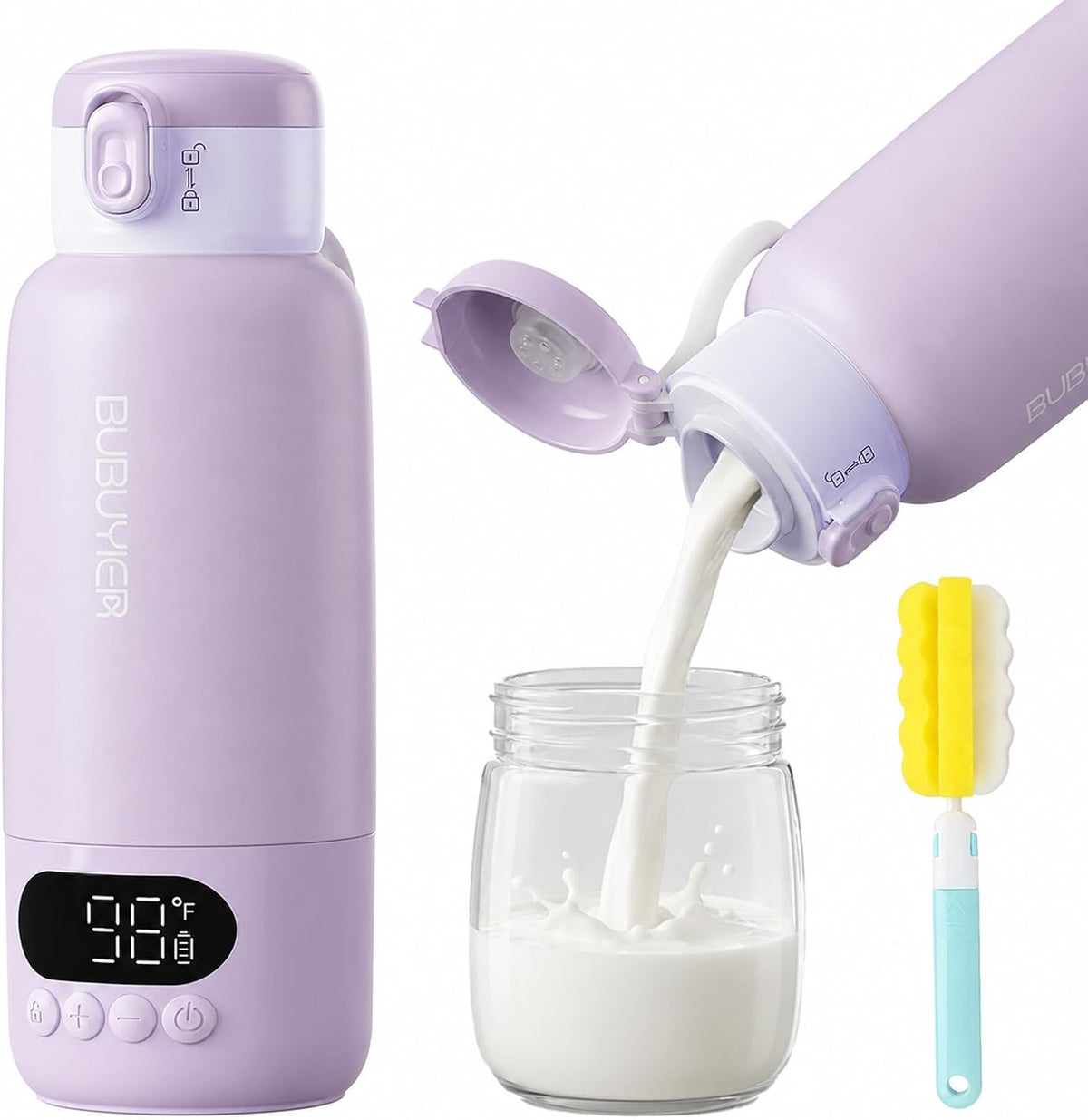 17oz Portable Bottle Warmer for Travel, 1.5-Min Fast Heating