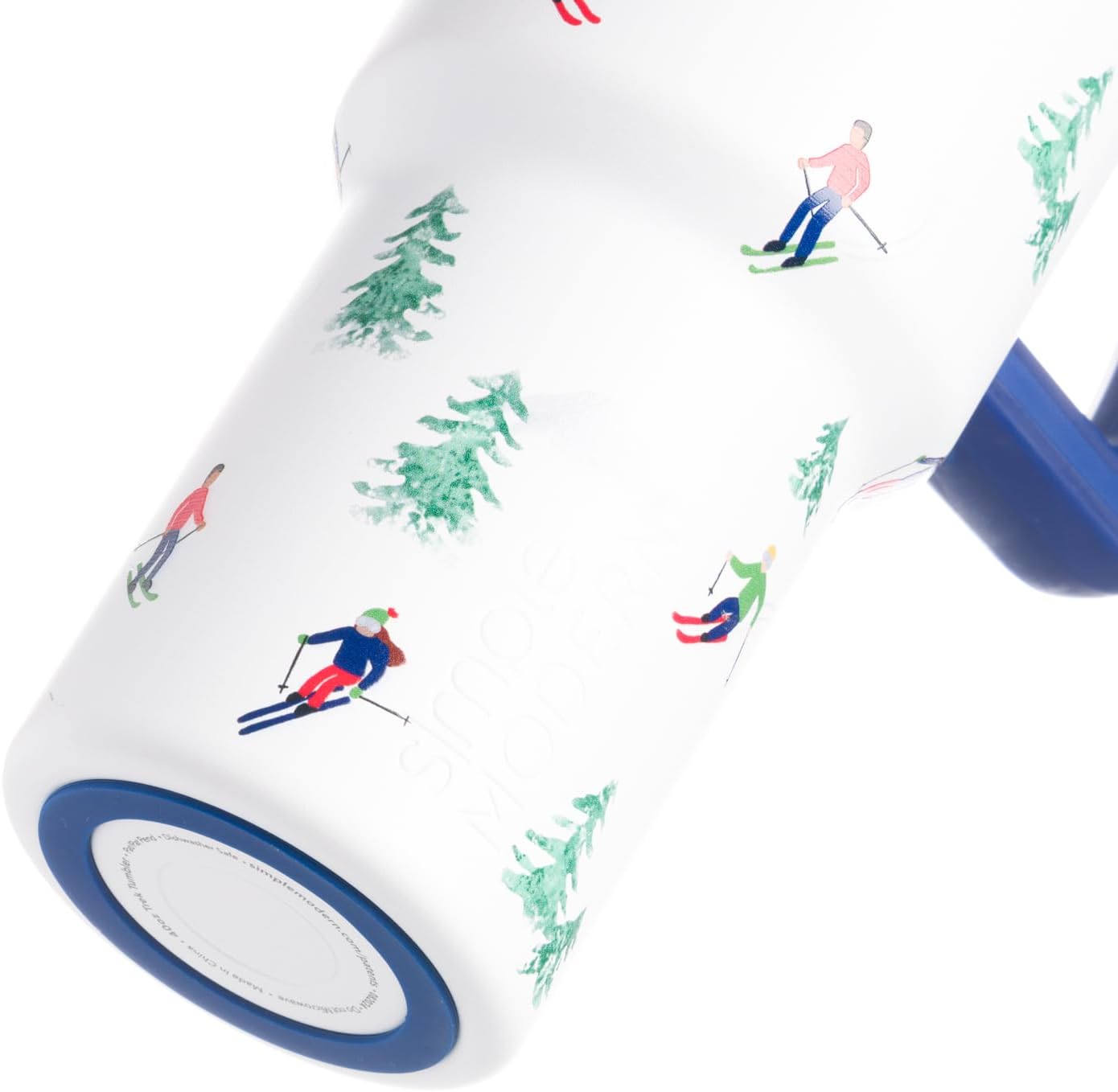 40oz Leak-Proof Ceramic Lined Tumbler with Handle | Ghosts | Trek Signature Insulated Water Bottle with Straw Lid | Cupholder Friendly Tumbler with Silicone Base | Cute Ghosts
