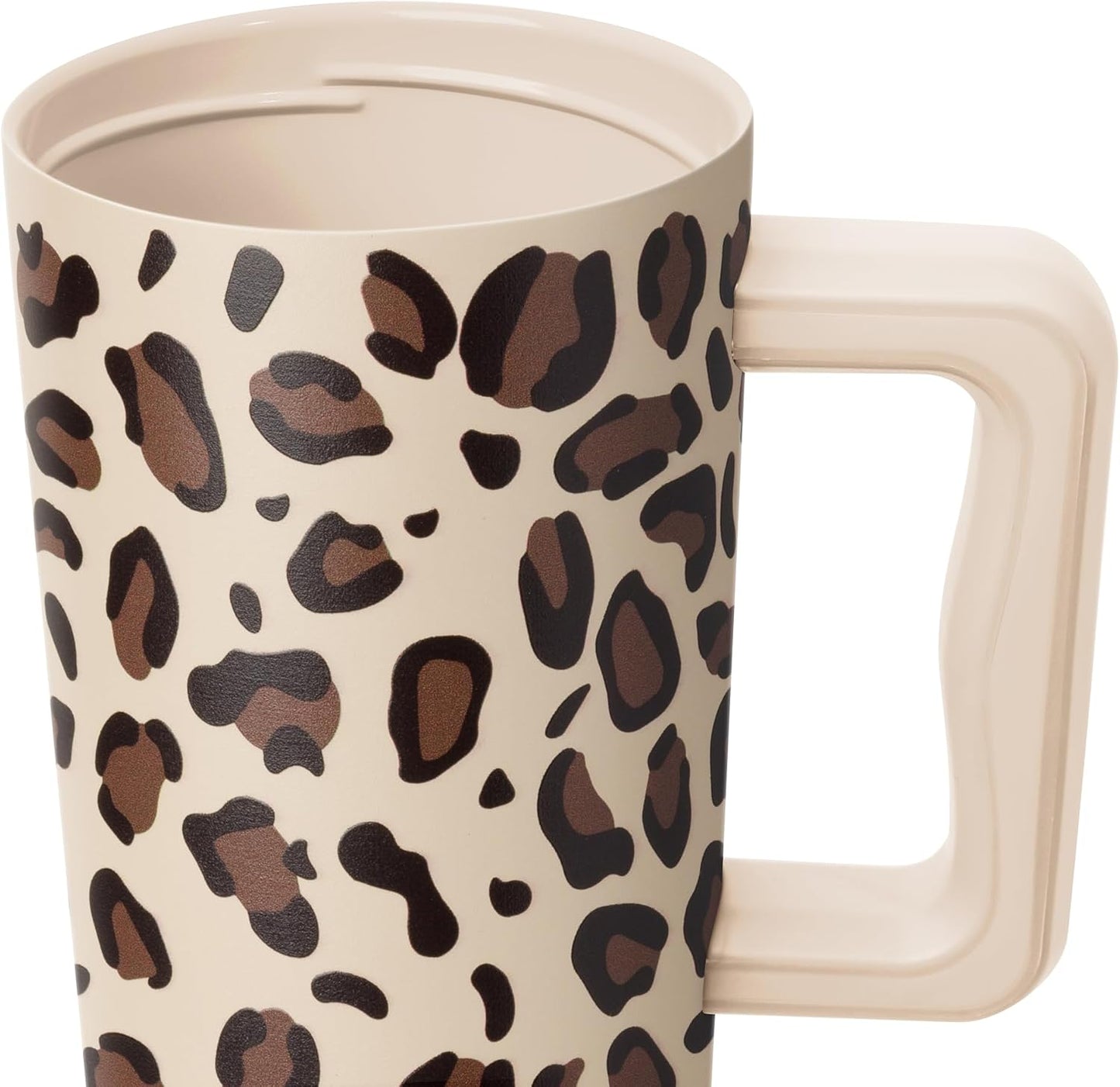 40oz Leak-Proof Ceramic Lined Tumbler with Handle | Ghosts | Trek Signature Insulated Water Bottle with Straw Lid | Cupholder Friendly Tumbler with Silicone Base | Cute Ghosts