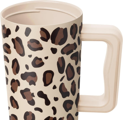 40oz Leak-Proof Ceramic Lined Tumbler with Handle | Ghosts | Trek Signature Insulated Water Bottle with Straw Lid | Cupholder Friendly Tumbler with Silicone Base | Cute Ghosts