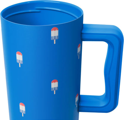 40oz Leak-Proof Ceramic Lined Tumbler with Handle | Ghosts | Trek Signature Insulated Water Bottle with Straw Lid | Cupholder Friendly Tumbler with Silicone Base | Cute Ghosts