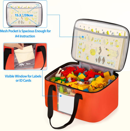 4 Pcs Toy Storage Organizer Travel Bag Case for Building Blocks