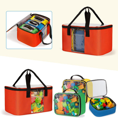 4 Pcs Toy Storage Organizer Travel Bag Case for Building Blocks