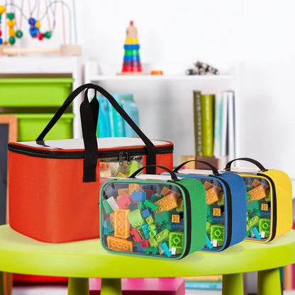 4 Pcs Toy Storage Organizer Travel Bag Case for Building Blocks