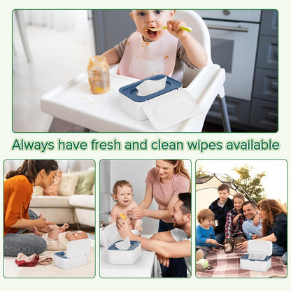 Baby Wipes Dispenser, Wipes Case Baby Wipe Holder, Gray