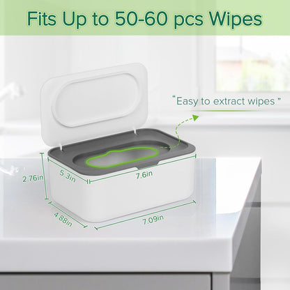 Baby Wipes Dispenser, Wipes Case Baby Wipe Holder, Gray