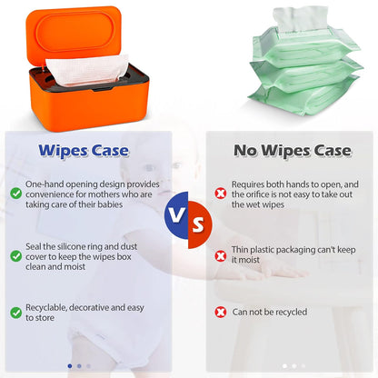 Baby Wipes Dispenser, Wipes Case Baby Wipe Holder, Gray