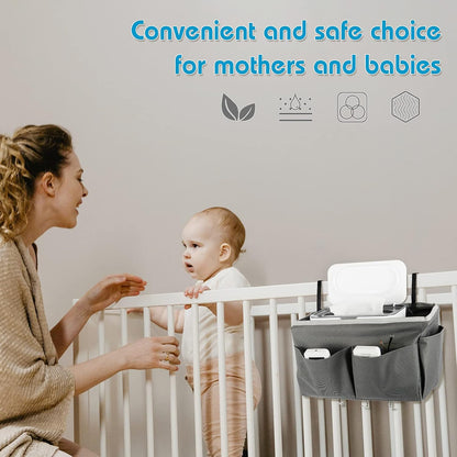 Baby Wipes Dispenser, Wipes Case Baby Wipe Holder, Gray