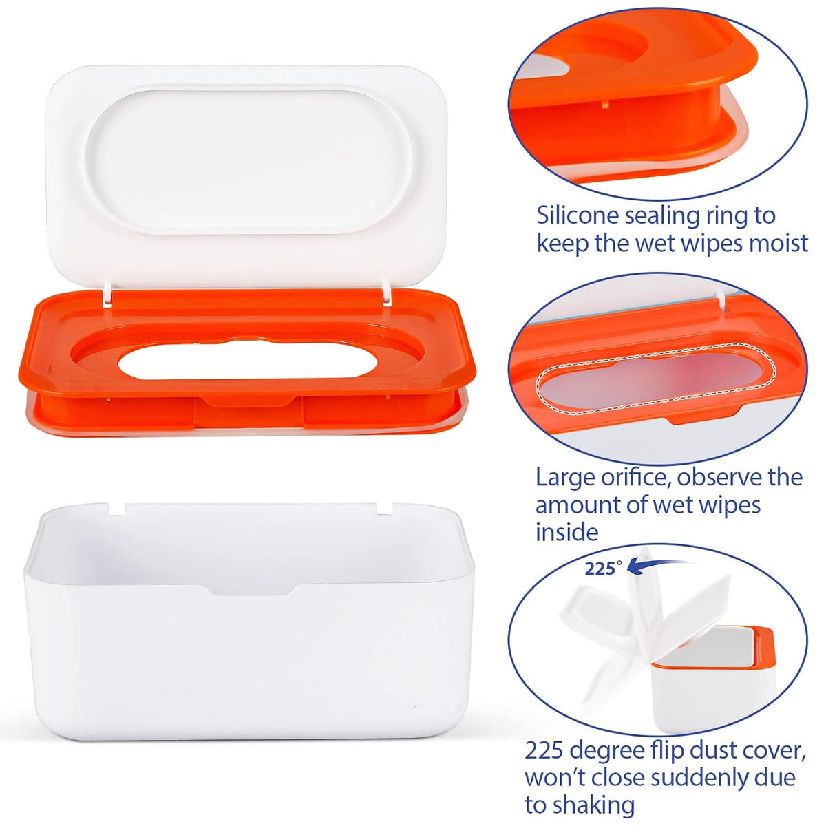 Baby Wipes Dispenser, Wipes Case Baby Wipe Holder, Gray