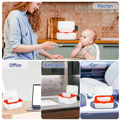 Baby Wipes Dispenser, Wipes Case Baby Wipe Holder, Gray
