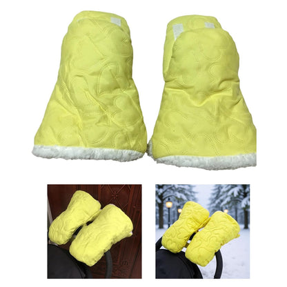 Pushchair Hand Warmer Muff Windproof Splashproof Mittens for Cold Weather Strollers Snowproof Pushchair Hand Insulators