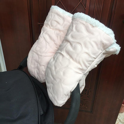 Pushchair Hand Warmer Muff Windproof Splashproof Mittens for Cold Weather Strollers Snowproof Pushchair Hand Insulators