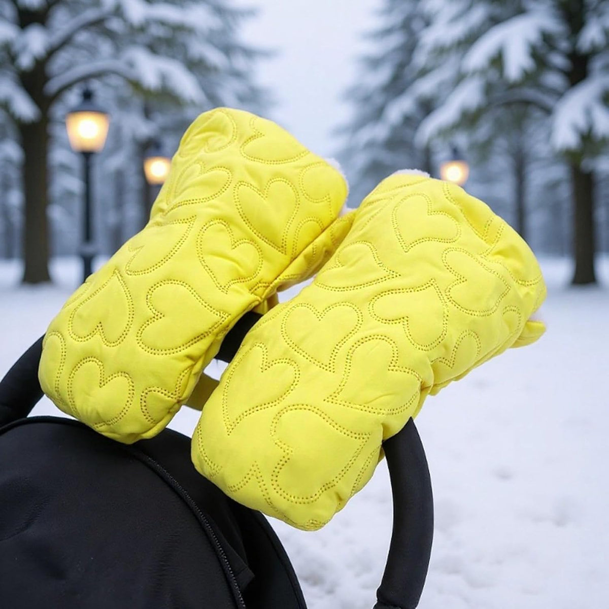 Pushchair Hand Warmer Muff Windproof Splashproof Mittens for Cold Weather Strollers Snowproof Pushchair Hand Insulators