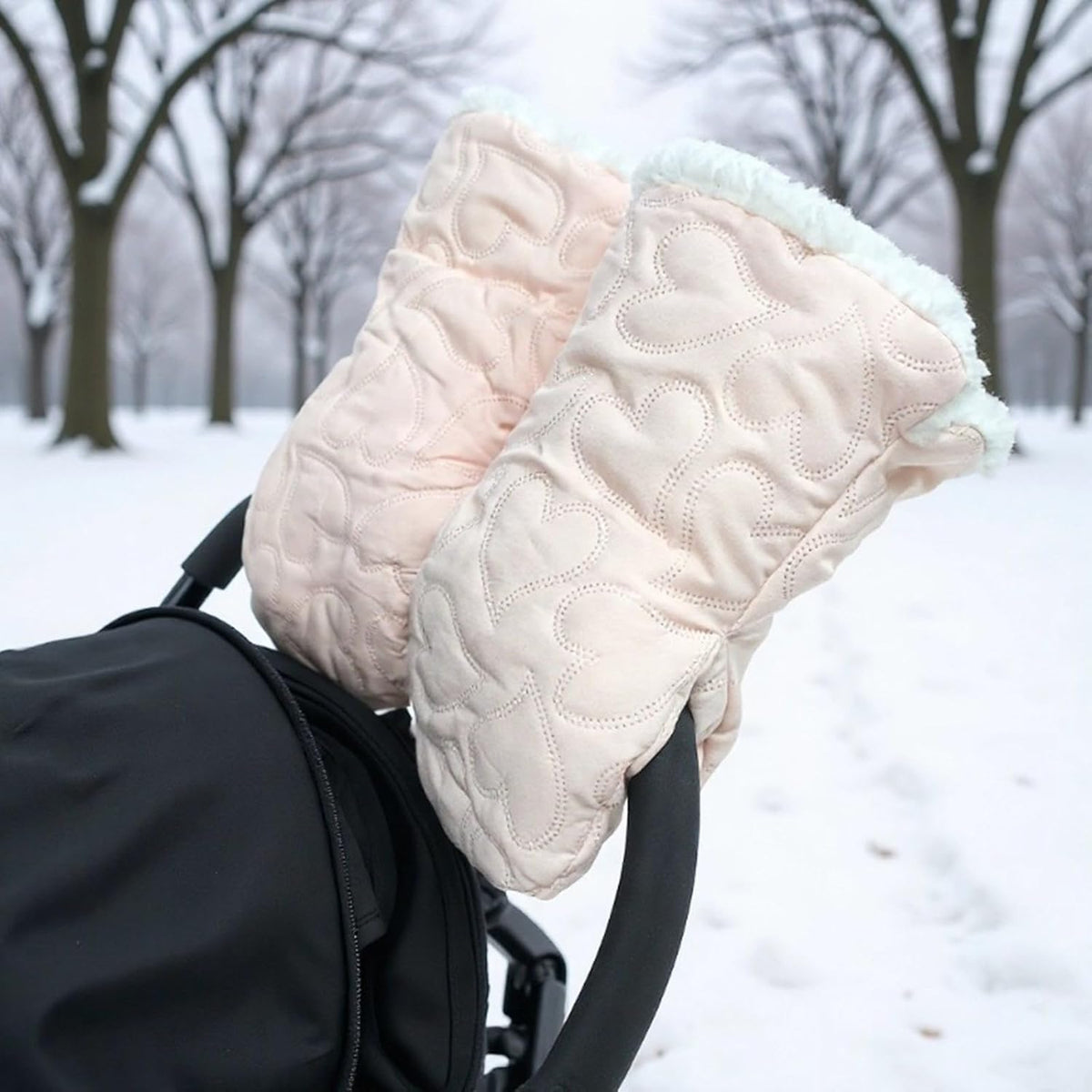 Pushchair Hand Warmer Muff Windproof Splashproof Mittens for Cold Weather Strollers Snowproof Pushchair Hand Insulators