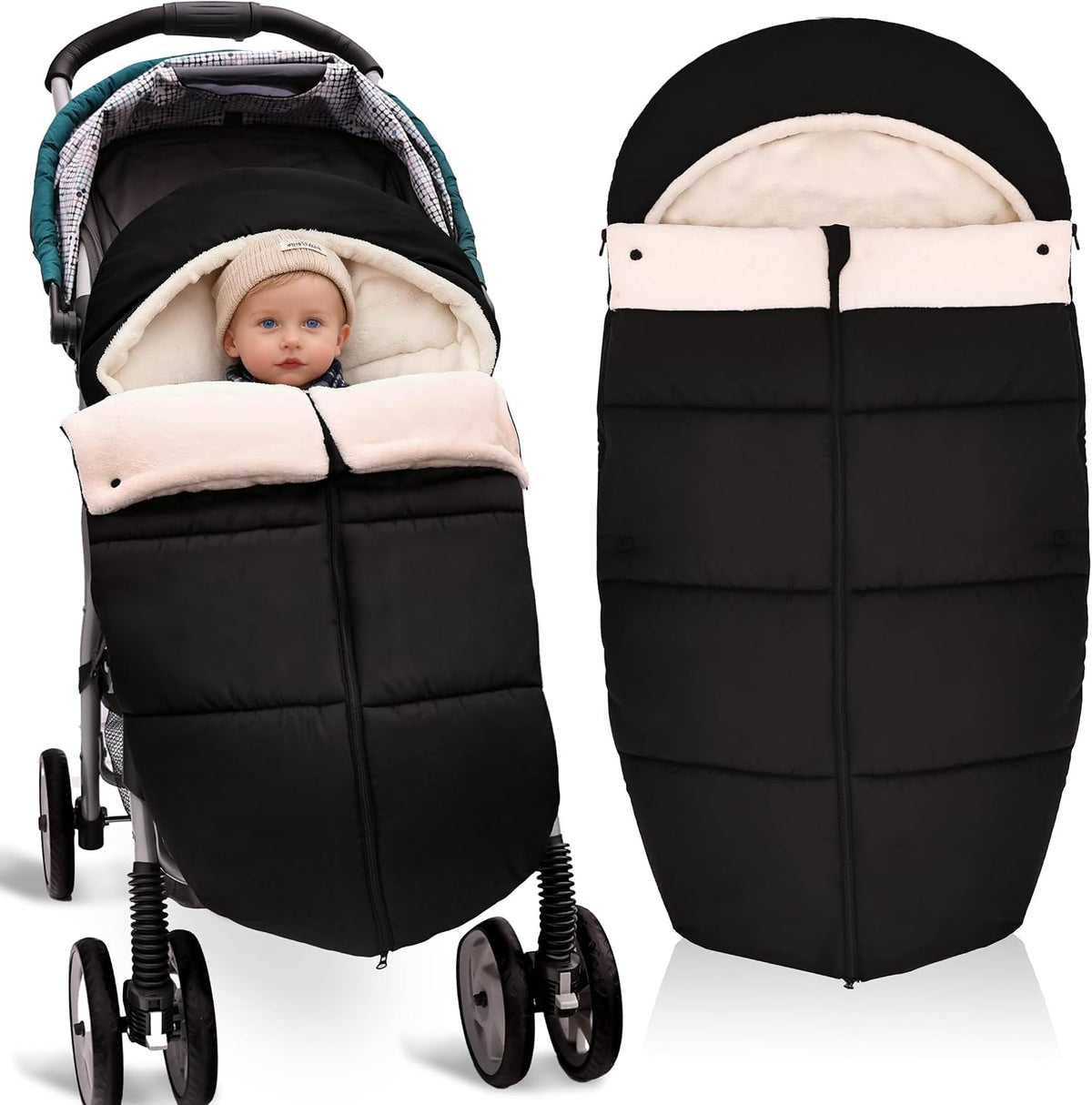 Winter Bunting Bags Universal, Baby Stoller Sleep Bag, Toddler Footmuff