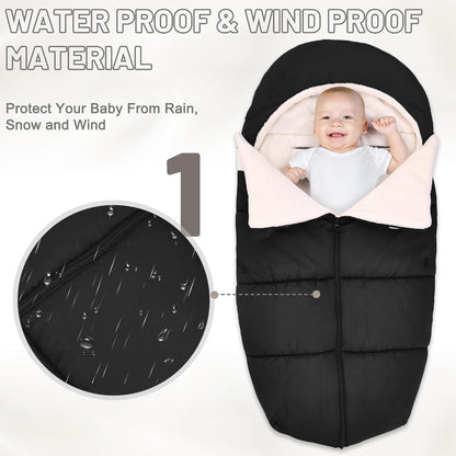 Winter Bunting Bags Universal, Baby Stoller Sleep Bag, Toddler Footmuff
