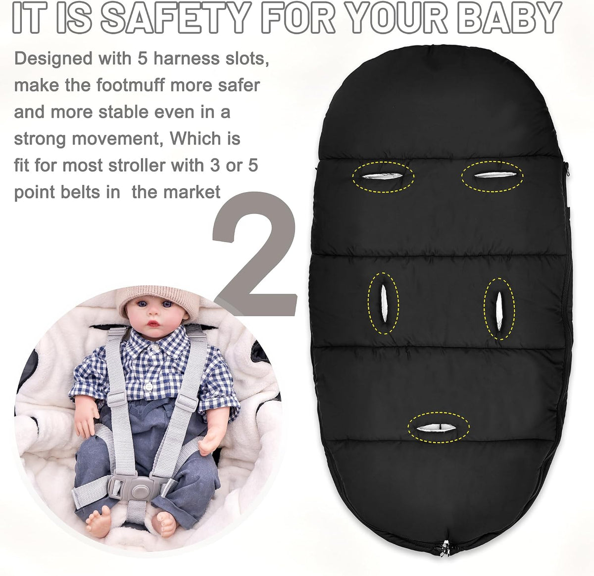 Winter Bunting Bags Universal, Baby Stoller Sleep Bag, Toddler Footmuff