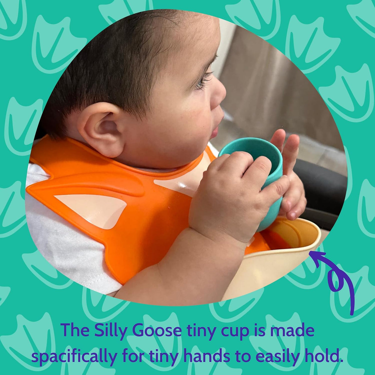 Silicone Baby Feeding Set with Cute Bib, Suction Divided Plate, Open Top Cup, and Travel Placemat, Cute Bear Design, Baby Led Weaning Supplies for Babies and Toddlers, Dishwasher Friendly