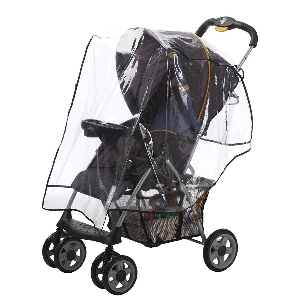 Standard Stroller Rain Cover, Stroller Rain Cover, Baby Rain Cover, Stroller Accessories, Stroller Weather Shield, Universal Size, Waterproof, Windproof, Ventilation, Clear Vinyl Plastic