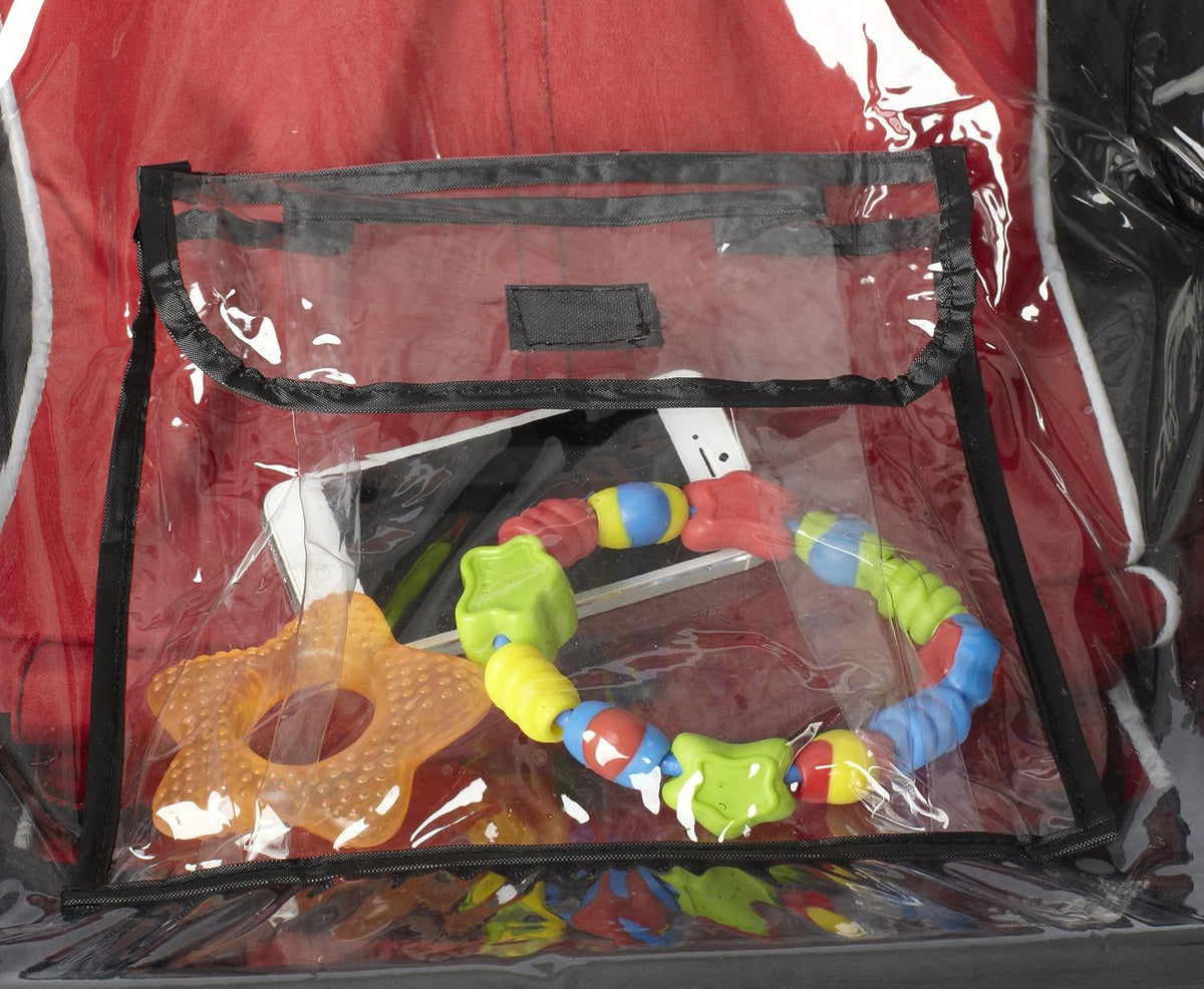 Standard Stroller Rain Cover, Stroller Rain Cover, Baby Rain Cover, Stroller Accessories, Stroller Weather Shield, Universal Size, Waterproof, Windproof, Ventilation, Clear Vinyl Plastic