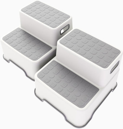 Toddler Step Stool for Bathroom Sink, 2 Pack Step Stool for Kids