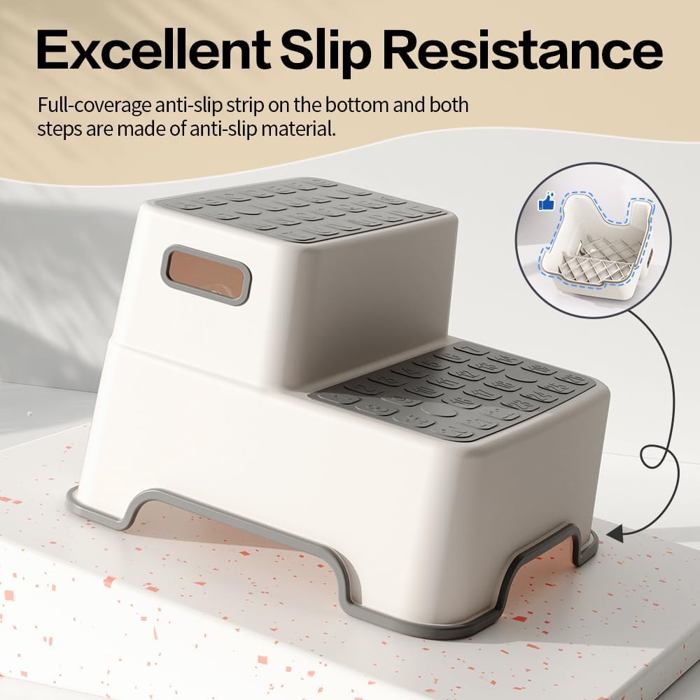 Toddler Step Stool for Bathroom Sink, 2 Pack Step Stool for Kids