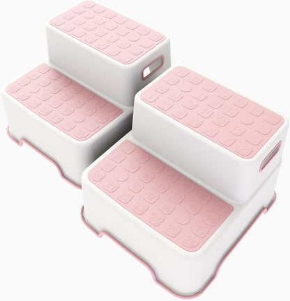 Toddler Step Stool for Bathroom Sink, 2 Pack Step Stool for Kids