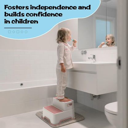 Toddler Step Stool for Bathroom Sink, 2 Pack Step Stool for Kids