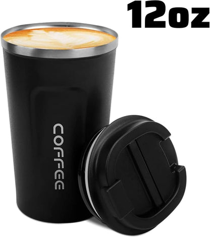 17oz Travel Coffee Mug, Insulated Coffee Cup with Leakproof Lid | 6-Hour Heat Retention, 360°Leak proof, Vacuum Stainless Steel Double Walled, BPA-free, Reusable And To Go Coffee Mug